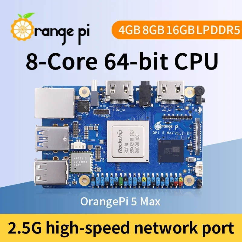 Orange Pi 5 Max 8GB / 16GB RAM - Orange Pi 5 Max Rk3588 review and price