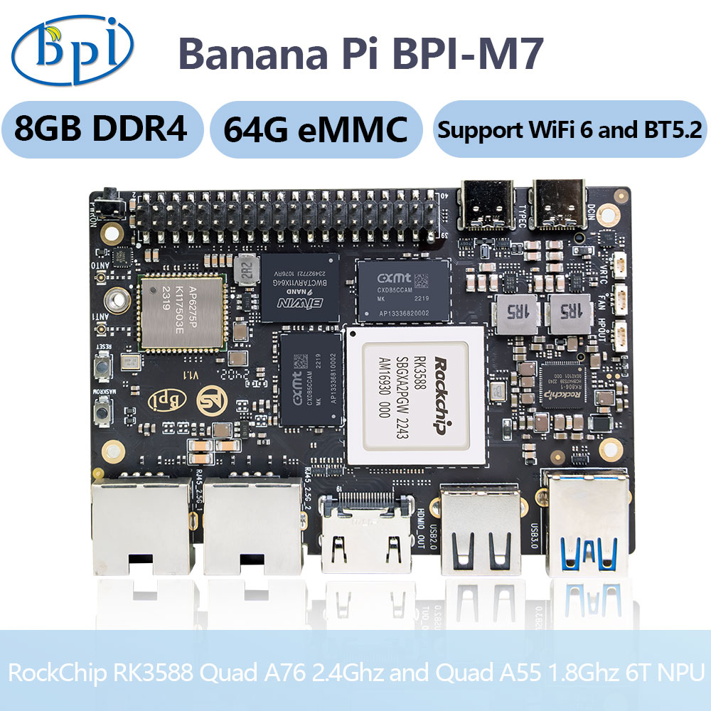 Banana Pi BPI-M7 RockChip RK35 - Banana Pi Bpi M7 Rk3588 review and price