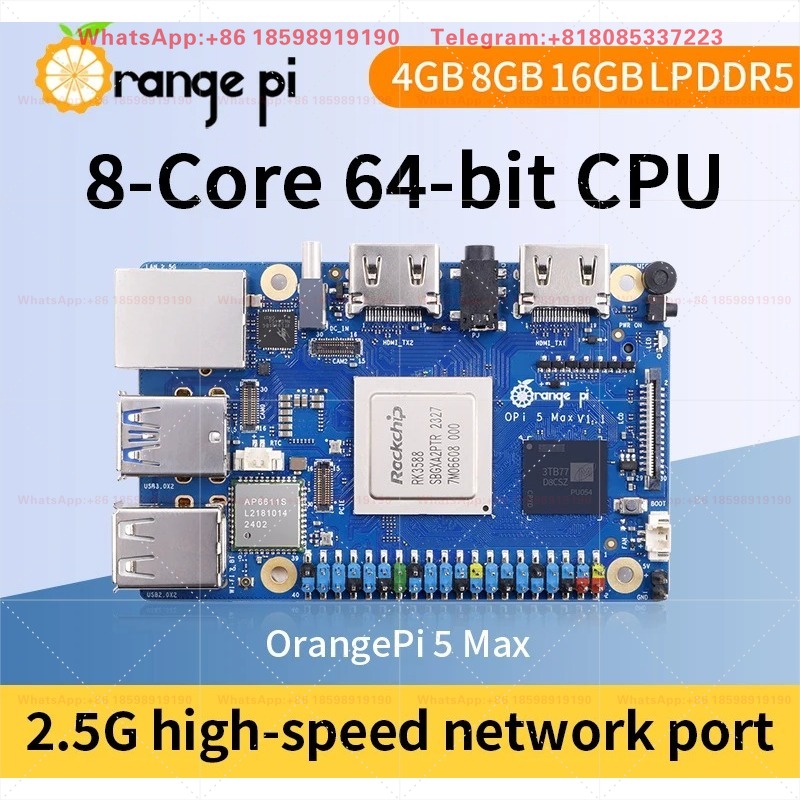 Orange Pi 5 Max 8GB / 16GB RAM - Orange Pi 5 Max Rk3588 review and price